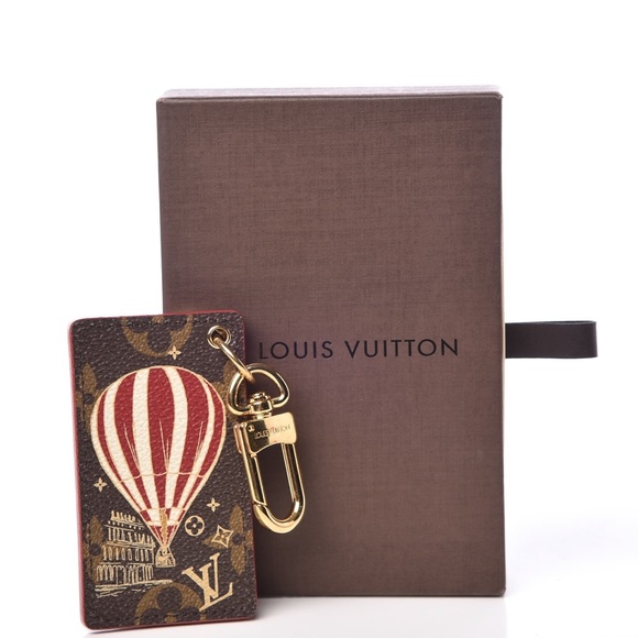 Authentic Louis Vuitton illustre air balloon bag charm key chain monogram - Picture 4 of 6